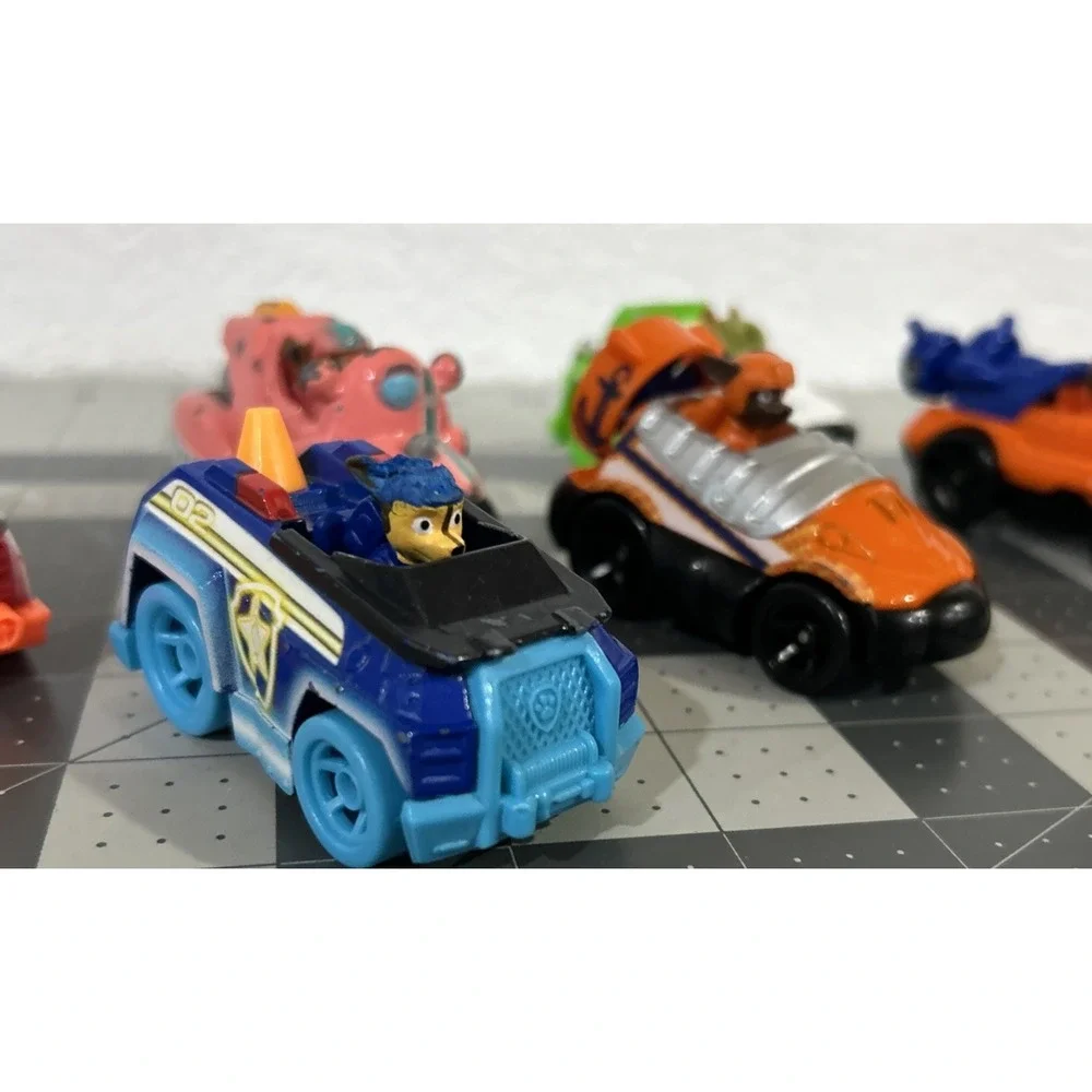 Paw Patrol Mighty Pups Super Paws Set TRUE METAL Car Assortment Lot of 6 toy car